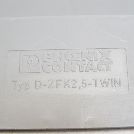 Phoenix Contact 3002801 D-ZFK2,5-TWIN End Platte / Inhalt : 10 Stück / Neu - Maranos.de