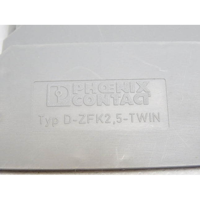 Phoenix Contact 3002801 D-ZFK2,5-TWIN End Platte / Inhalt : 10 Stück / Neu - Maranos.de