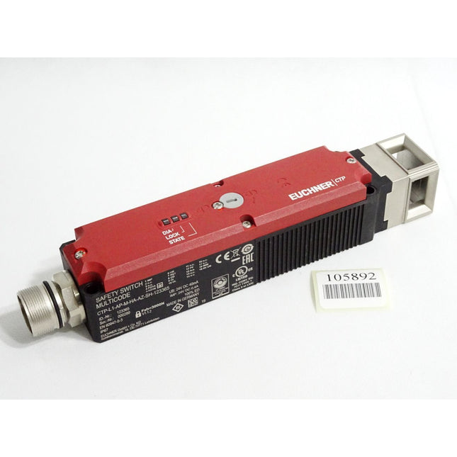 Euchner Safety Switch Multicode 123365 CTP-L1-AP-M-HA-AZ-SH-123365 Transpondercodierter Sicherheitsschalter / Unbenutzt - Maranos.de