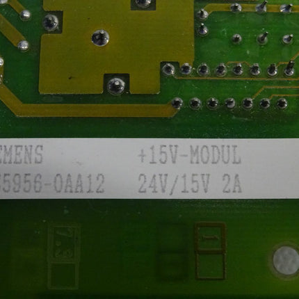 Siemens 6ES5956-0AA12 +15V-Modul  C98043-A1341-L2-08 E: D Stromversorgung - Maranos.de