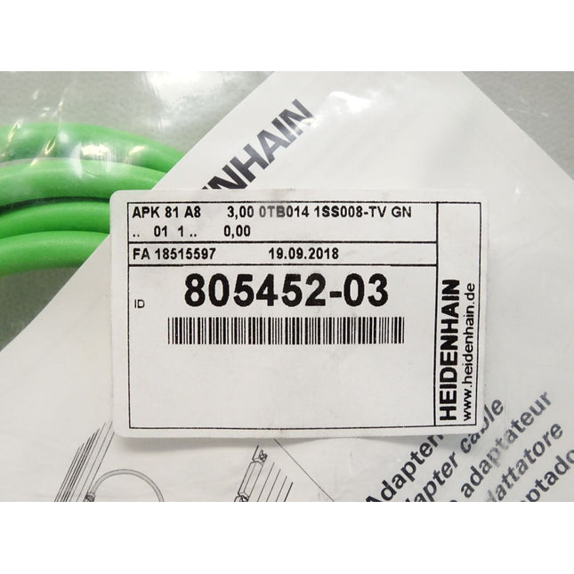 Heidenhain 805452-03 APK 81 A8 Anschlusskabel / Neu OVP - Maranos.de