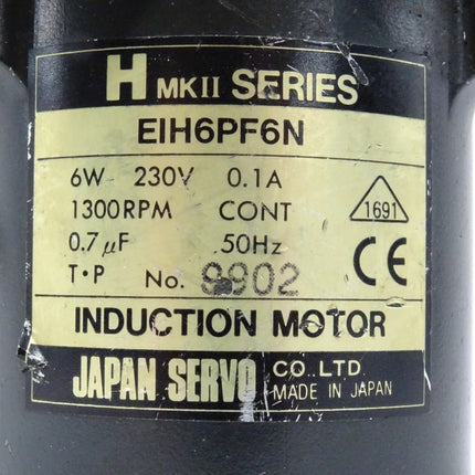 Japan Servo EIH6PF6N H MKII Series Induktionsmotor 6W / 1300RPM - Maranos.de