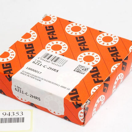 FAG Rillenkugellager 6211-C-2HRS / Neu OVP - Maranos.de
