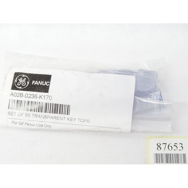 Fanuc A02B-0236-K170 / Set of 55 transparent Key Tops / Neu - Maranos.de