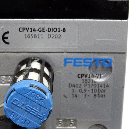 Festo 18210 CPV14-VI Ventilinsel + 165811 Elektrik-Anschaltung CPV14-GE-DI01-8 - Maranos.de