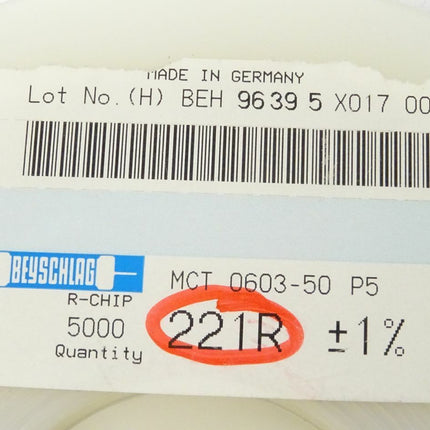 5000x Beyschlag R-Chip 221R / BEH96395 X017008 SMD Widerstände - Maranos.de