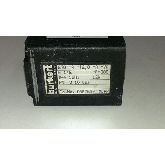 Bürkert 290-A-12,0-A-VA / G1/2 / 24V 12W 0-16bar / 045765G - Maranos.de