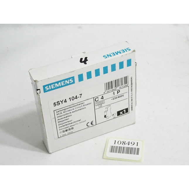 Siemens Leitungsschutzschalter 5SY4104-7 / Neu OVP - Maranos.de