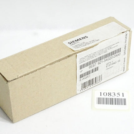 Siemens Frontsteckmodul 6ES7921-3AG20-0AA0 6ES7921-3AG20-0AA0 / Neu OVP - Maranos.de