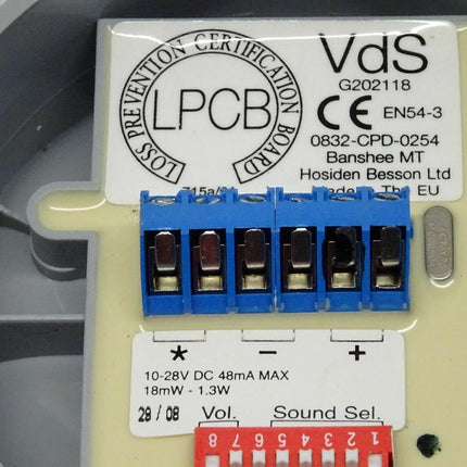 Banshee VdS G202118 EN54-3 / 0832-CPD-0254 / Fire alarm - Maranos.de