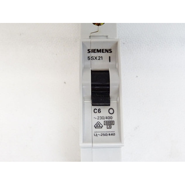 Siemens 5SX2106-7 Leistungsschutzschalter C6 5SX2 106-7 5SX21 / Inhalt : 1 Stück / Neu - Maranos.de