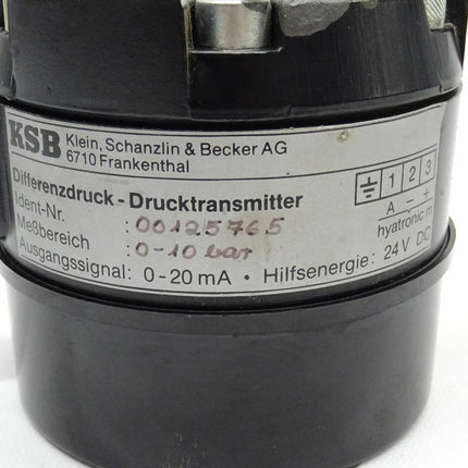 KSB 00125765 Differenz-Drucktransmitter 00125765 - Maranos.de