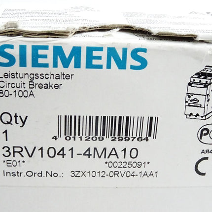 Siemens Leistungsschalter 3RV1041-4MA10 / Neu OVP - Maranos.de