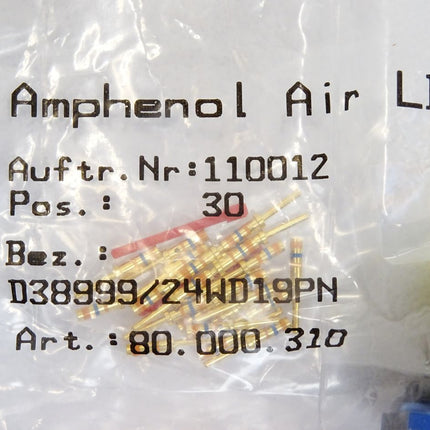 Amphenol Air LB Steckverbinder 80.000.310 D38999 / 24WD19PN / Neu OVP - Maranos.de