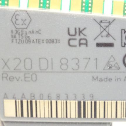 B&R X20DI8371 X20 DI 8371 Rev. E0 8 digitale Eingänge Sink-Beschaltung / Neu - Maranos.de