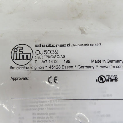 Ifm electronic Efector200 / OJ5039 / OJELFPKG/SO/AS / Neu OVP - Maranos.de