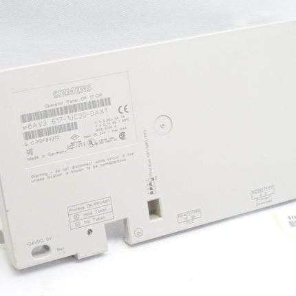 Siemens Backcover Rückschale Panel OP17-DP 6AV3617-1JC20-0AX1 6AV3 617-1JC20-0AX1 - Maranos.de