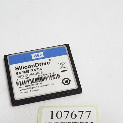 B&R 5CFCRD.0064-03 Rev.F0 CompactFlash 64 MByte Western Digital (SLC) - Maranos.de