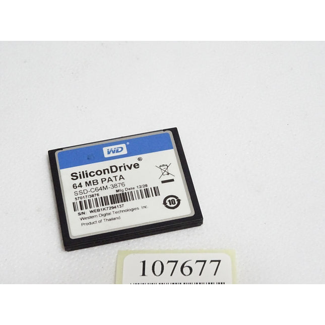 B&R 5CFCRD.0064-03 Rev.F0 CompactFlash 64 MByte Western Digital (SLC) - Maranos.de