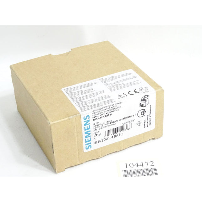 Siemens 3RV2021-4BA10 Leistungsschalter / Neu OVP - Maranos.de