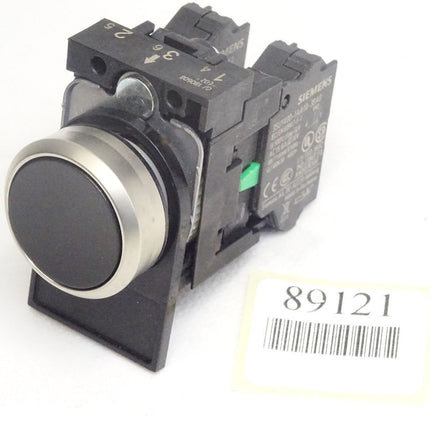 Siemens Drucktaster schwarz + 3SU1400-1AA10-3BA0 + 3SU1400-1AA10-3CA0 / Neuwertig - Maranos.de
