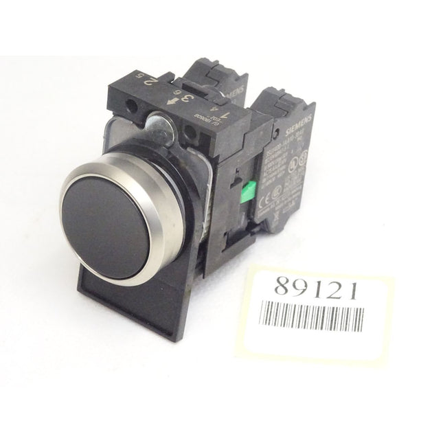 Siemens Drucktaster schwarz + 3SU1400-1AA10-3BA0 + 3SU1400-1AA10-3CA0 / Neuwertig - Maranos.de