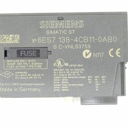 Siemens 6ES7138-4CB11-0AB0 Simatic S7 6ES7 138-4CB11-0AB0 - Maranos.de