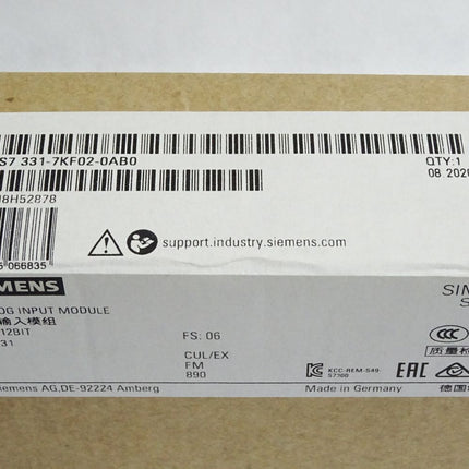 Siemens S7-300 SM331 6ES7331-7KF02-0AB0 6ES7 331-7KF02-0AB0 / Neu OVP versiegelt - Maranos.de