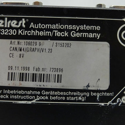 Elrest Automationssysteme 106029-9 3153202 CAN/M4/GRAPH/V1.23 CE-8V - Maranos.de