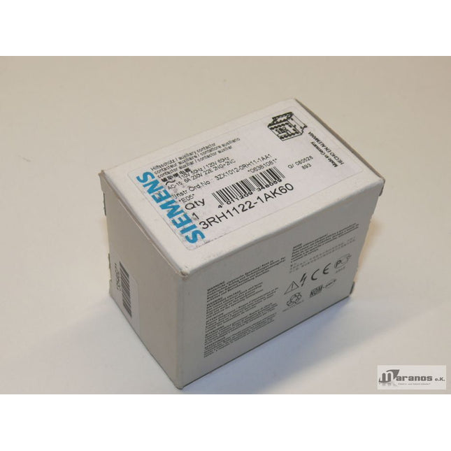 NEU-OVP Siemens 3RH1122-1AK60 Hilfsschütz 3RH1 122-1AK60 - Maranos.de