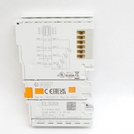 Beckhoff analoge Eingangsklemme EL3058 / Neu OVP - Maranos.de