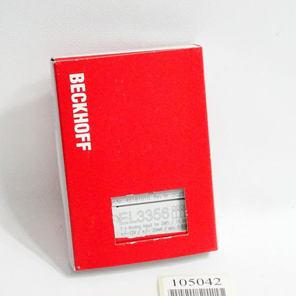 Beckhoff EL3356 analoge Eingangsklemme / Neu OVP - Maranos.de