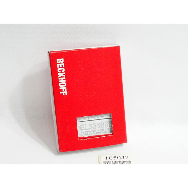Beckhoff EL3356 analoge Eingangsklemme / Neu OVP - Maranos.de
