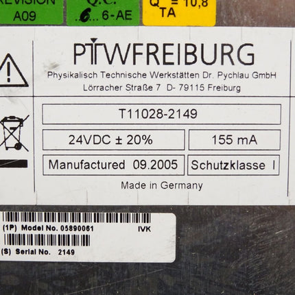 PTW Freiburg Physikalisch Technische Werkstätten T11028 05890061 24VDC 155mA - Maranos.de
