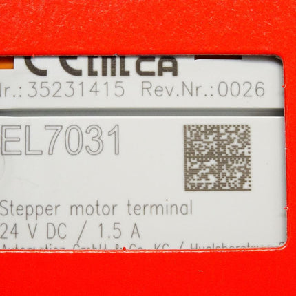 Beckhoff EL7031 Rev.0026 1-Kanal-Motion-Interface / Neu OVP versiegelt - Maranos.de