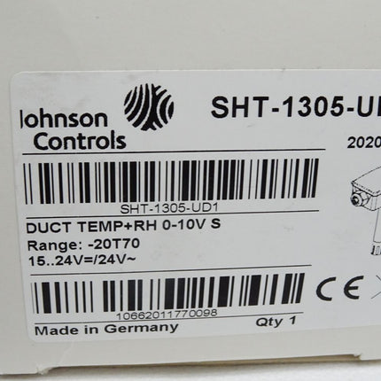 Johnson Controls Kanalfeuchtemessumformer SHT-1305-UD1 / Neu OVP - Maranos.de