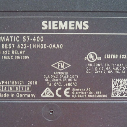 Siemens S7-400 Digitalausgabe SM 422 6ES7422-1HH00-0AA0 6ES7 422-1HH00-0AA0 - Maranos.de
