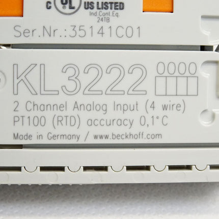 Beckhoff KL3222 analoge Eingangsklemme - Maranos.de