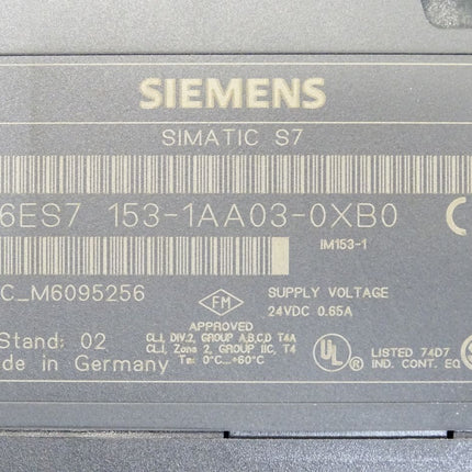 Siemens ET200M Im153-1 6ES7153-1AA03-0XB0 6ES7 153-1AA03-0XB0 / Neu OVP - Maranos.de