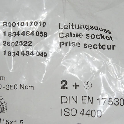 Rexroth R901017010 Leitungsdose / Neu OVP - Maranos.de