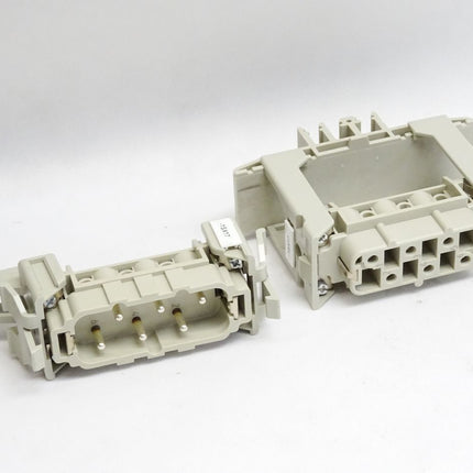 Harting Stecker Stift Han6HsB-M + Buchse Han6HsB-F Kontakteinsatz-Halterung - Maranos.de