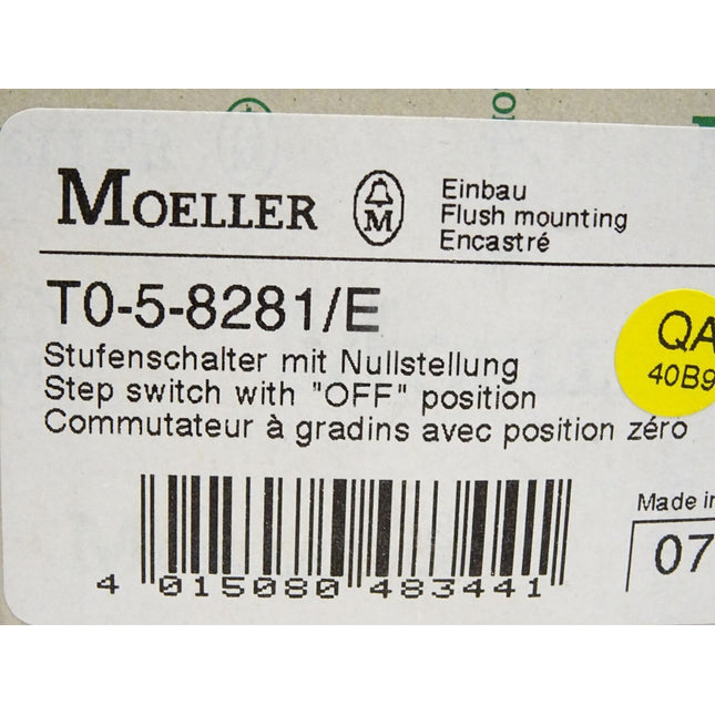 Moeller T0-5-8281/E Stufenschalter / Neu OVP - Maranos.de
