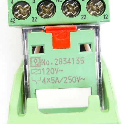 Phoenix Contact Sockel PR2-BSC3/4X21 2833576 + Relais REL-IR/L-120AC/4X21AU 2834135 - Maranos.de
