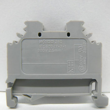 NEU Wago 280 Abgleichklemme Reihenklemme grau - Maranos.de