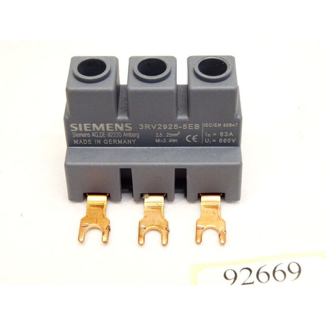 Siemens 3-Phasen-Einspeiseklemme 3RV2925-5EB - Maranos.de