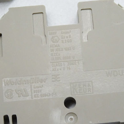 Weidmüller Durchgangs-Reihenklemme 1020100000 WDU4  / Inhalt:6 Stück / Neu - Maranos.de