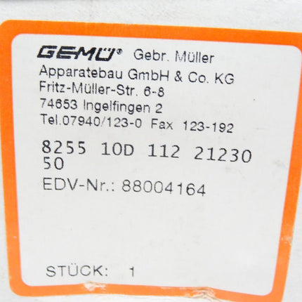 Gemü 825510D11221 / 8255 10D 112 21 / 230V 50Hz 16VA 0.5-16bar / Neu OVP - Maranos.de