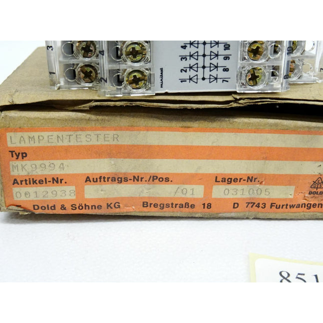 E.Dold & Söhne MK9994 / 0012938 / Lampentester / Neu OVP - Maranos.de