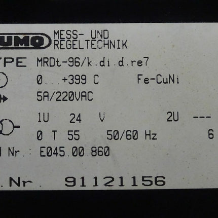Jumo MRDt-96 / 91121156 / MRDt-96 /k.di.d.re7 / 7-22097 NEU/OVP - Maranos.de