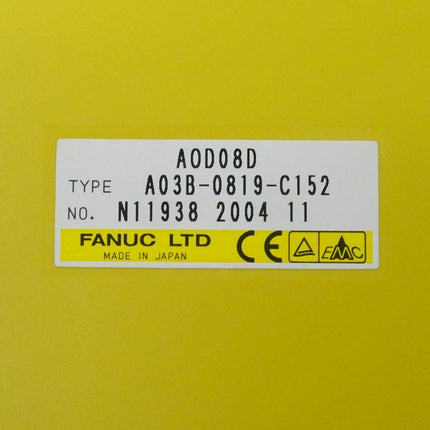 Fanuc AOD08D digitale Ausgabeeinheit A03B-0819-C152 // N11938 2004 11 NEU - Maranos.de